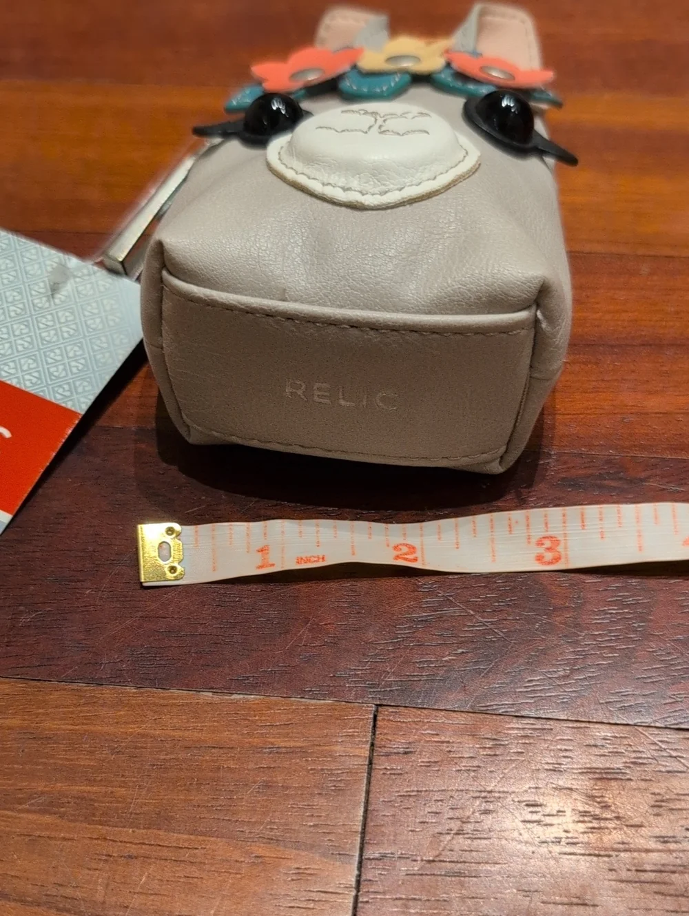 Relic Gray Llama Coin Purse with Colorful Flower Crown Alpaca